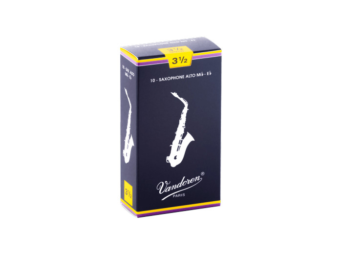 Boîte de 10 anches de saxophone alto force 3 1/2 Vandoren