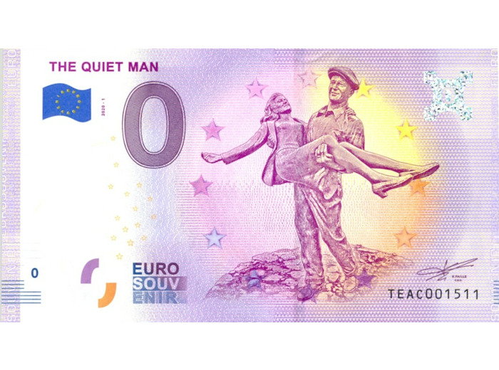 IRLANDE 2020-1 THE QUIET MAN BILLET SOUVENIR 0 EURO TOURISTIQUE  NEUF