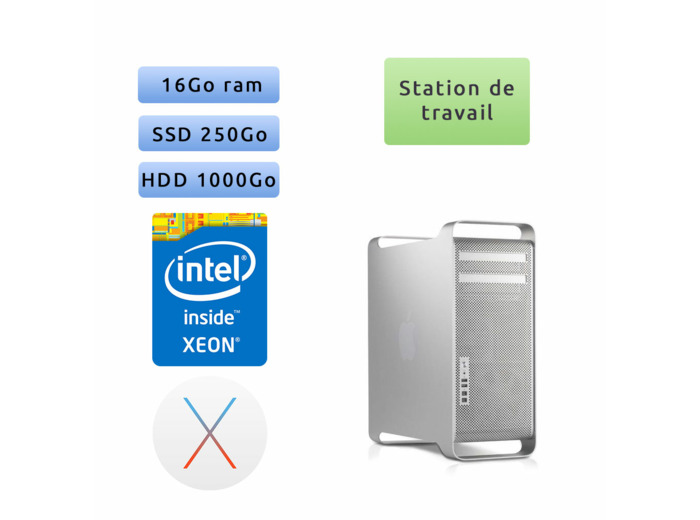 Apple Mac Pro Quad Core Xeon 2.66Ghz A1289 (EMC 2314) - MacPro4,1 - Station de Travail