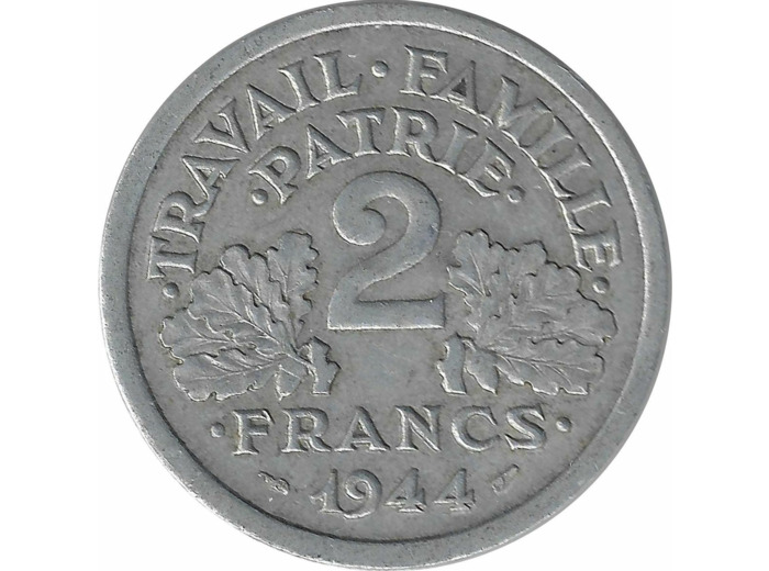 FRANCE 2 FRANCS BAZOR 1944 C TTB