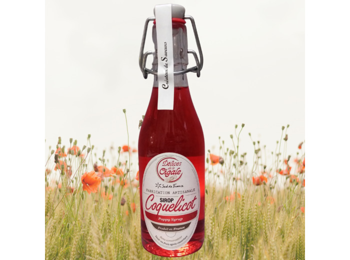 Sirop de coquelicot - 250 ml - Bouteille verre