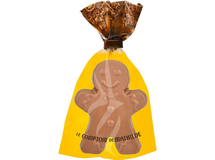 Bonhomme Pain D'Epices A Croquer Chocolat Lait Pétillant