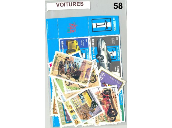 TIMBRES VOITURES DIFFERENTS NEUF ET OBLITERES *58