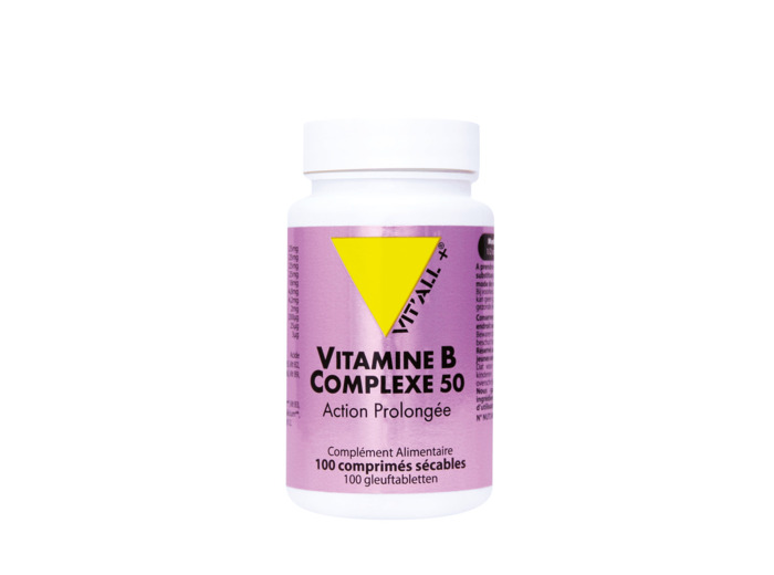 Vitamine B Complexe 50 Action Prolongée-100 gélules + Vit'all
