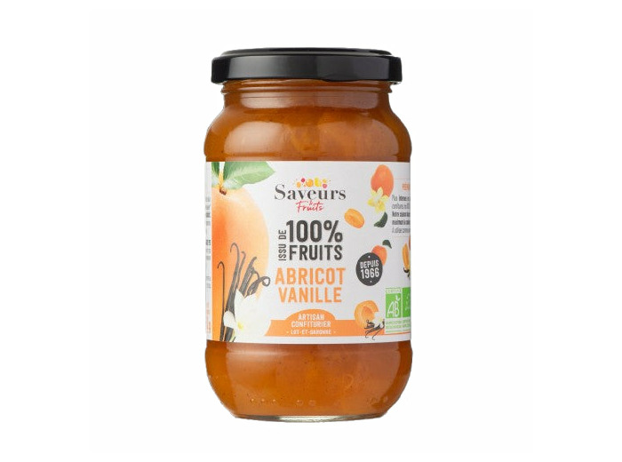 Préparation Abricot Vanille 100% Fruits Bio-310g-Saveurs et Fruits