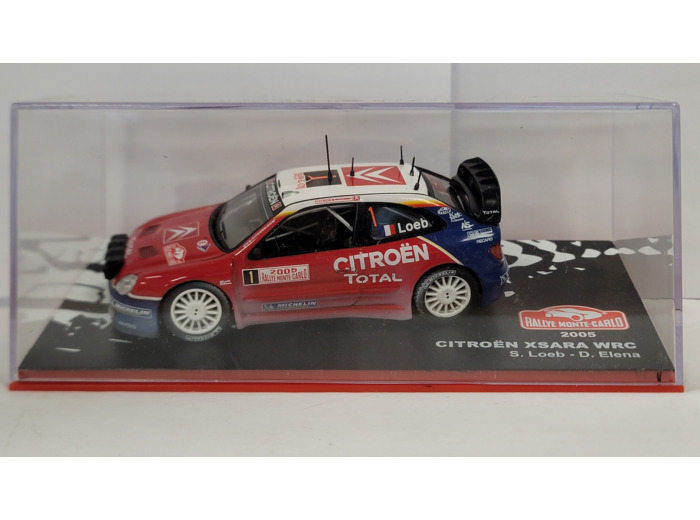 CITROEN XSARA WRC RALLYE MONTE CARLO 2005 S. LOEB 1/43 BOITE D'ORIGINE