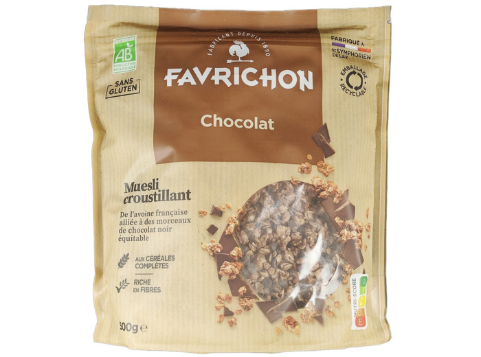 Céréales Müesli Chocolat Sans Gluten Bio 500g