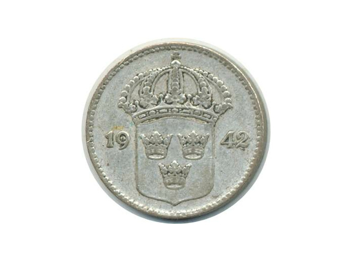 SUEDE 10 ORE 1942 G TTB (W780)