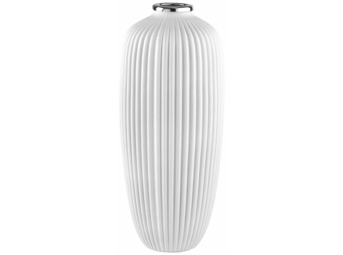 VASE EN VERRE COSTE L.20CM H.45CM