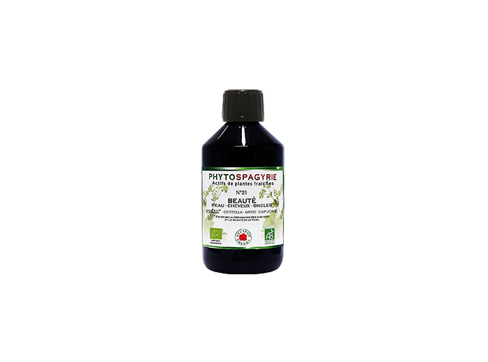 Phytospagyrie n°21 Beauté (Peau, Cheveux, Ongles)-300ml-Vecteur energy