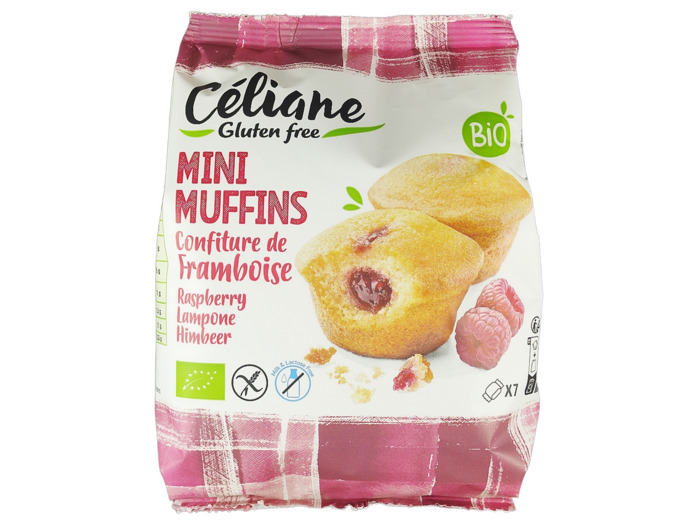 Mini Muffins Confiture de Framboise Sans Gluten Bio 200g