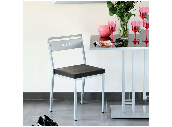 Chaise tissu carabu CUBIC gris