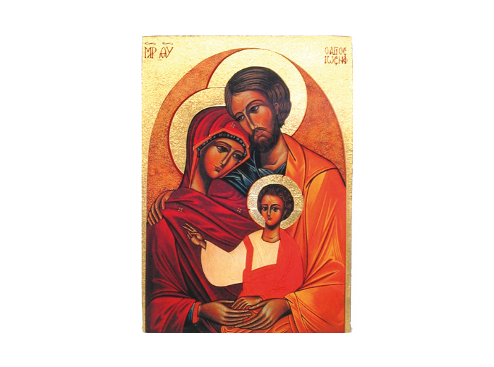 Icône plate 10,5*13,5cm- SAINTE FAMILLE
