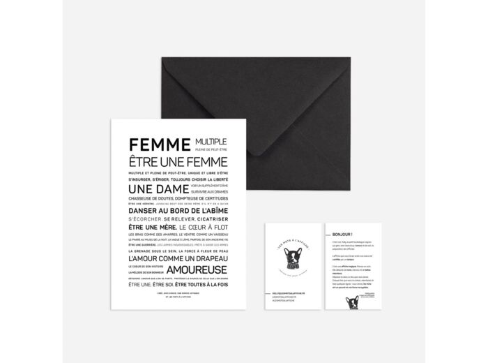 Carte Femme, être une femme de Sophie Astrabie- Les Mots à L’Affiche