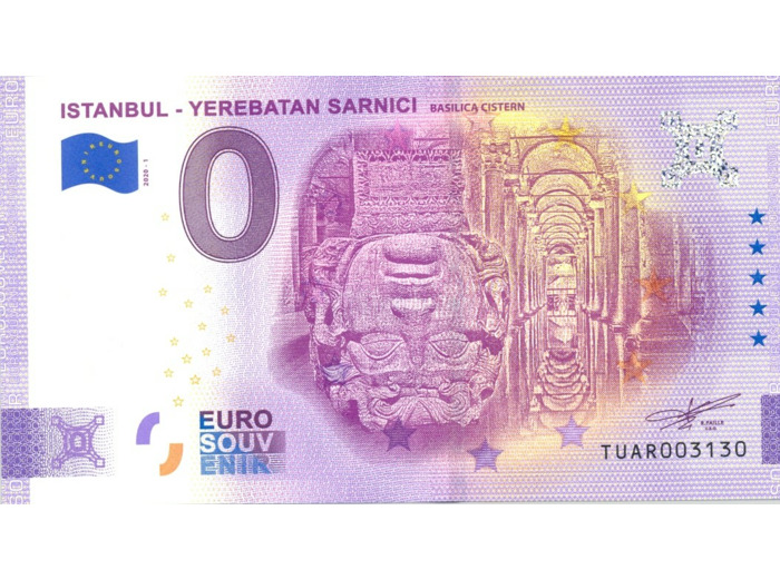TURQUIE 2020-1 ISTANBUL YEREBATAN SARNICI BILLET SOUVENIR 0 EURO TOURISTIQUE