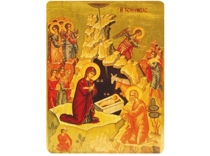 Icône plate MDF 13*19cm - NATIVITE