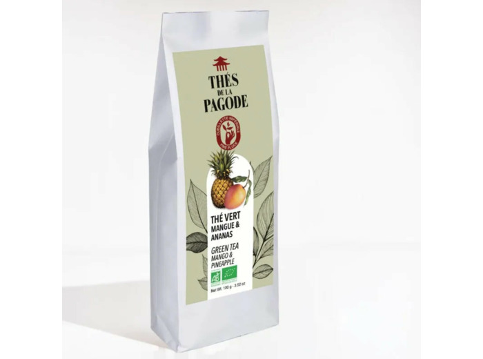 Thé vert Mangue Ananas Bio-100g-Thés de la Pagode