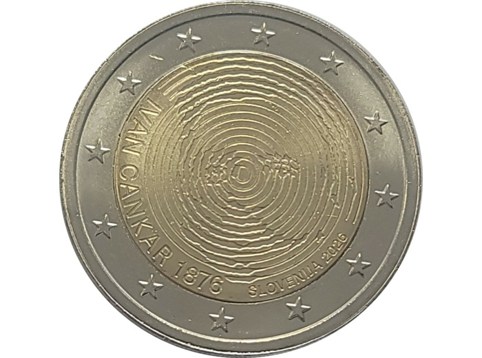SLOVENIE 2026 2 EURO IVAN CANKAR UNC