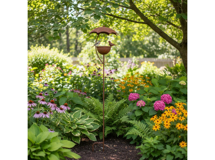 Mangeoire à planter parapluie 23x22x102cm