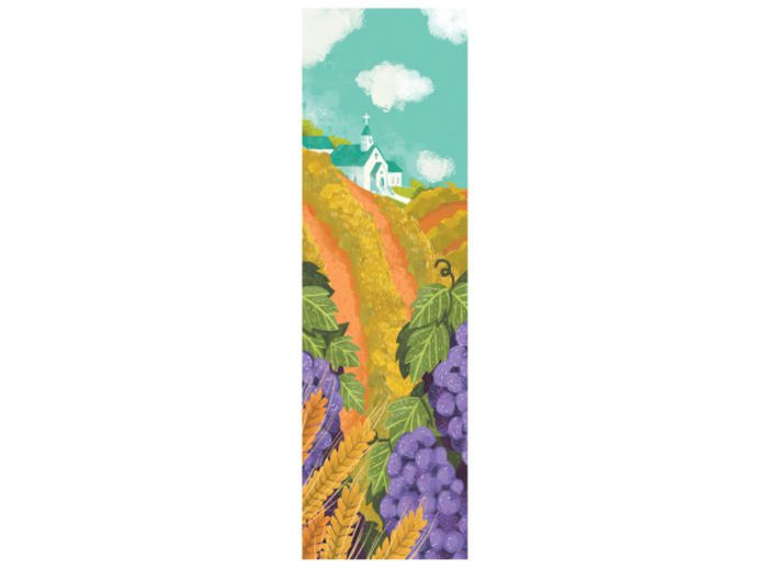 Signet Plastifié 18.5x4.5cm Anima Christi + Prières Français/Anglais
