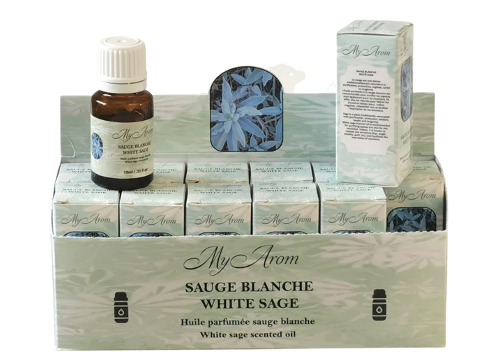 Flacon d'Huile Parfumée 10ml Sauge Blanche