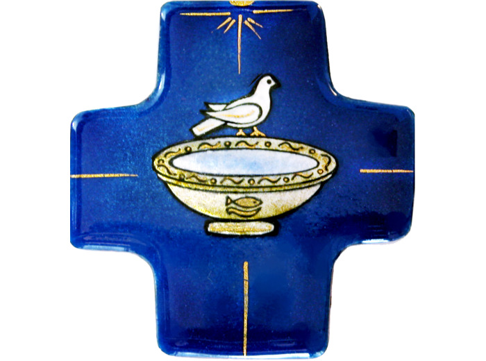 Baptistère de Ravenne 7,7X8cm - EMAUX DU LIBAN