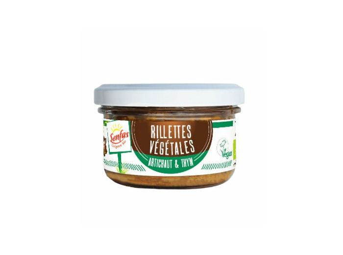 Rillettes Végétales Artichaut Thym Bio 90g – Senfas