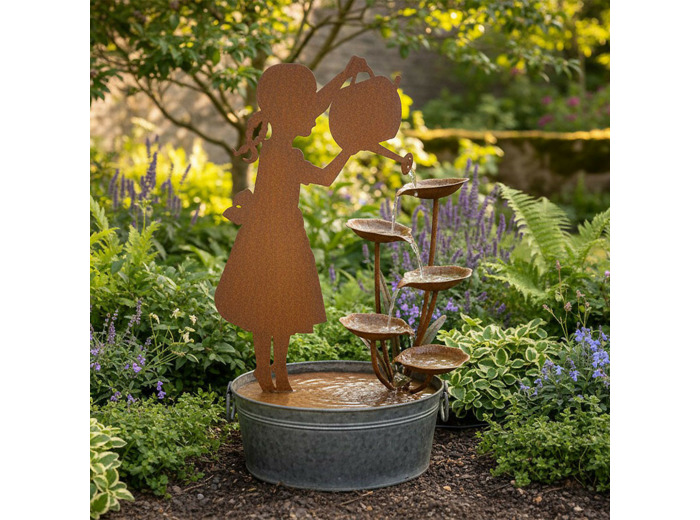 Fontaine petite jardinière 47x30x76cm