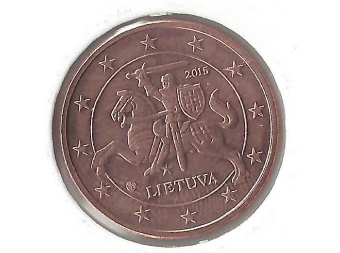 LITUANIE 2015 5 CENTIMES SUP