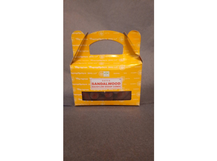 Cônes d'encens Bois de Santal  - Pour fontaines à encens - 24 Cônes - Satya - Bien être