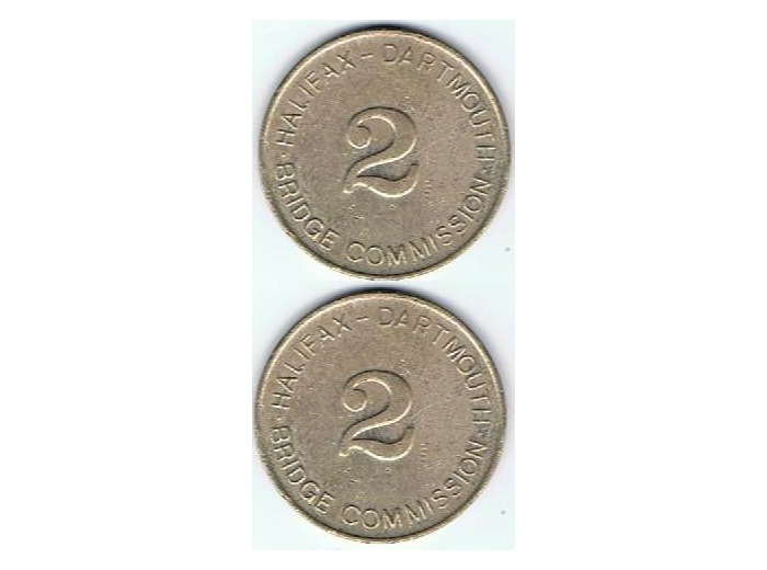 HALIFAX DARTMOUTH BRIDGE 2 DROIT DE PASSAGE Nickel