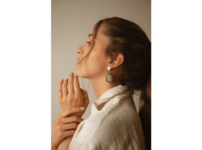 Boucles d'oreilles "Nuage de pétales"