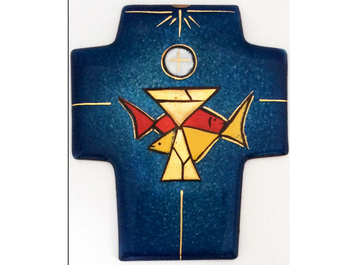 Vitrail du calice  9,4X7,5cm - EMAUX DU LIBAN