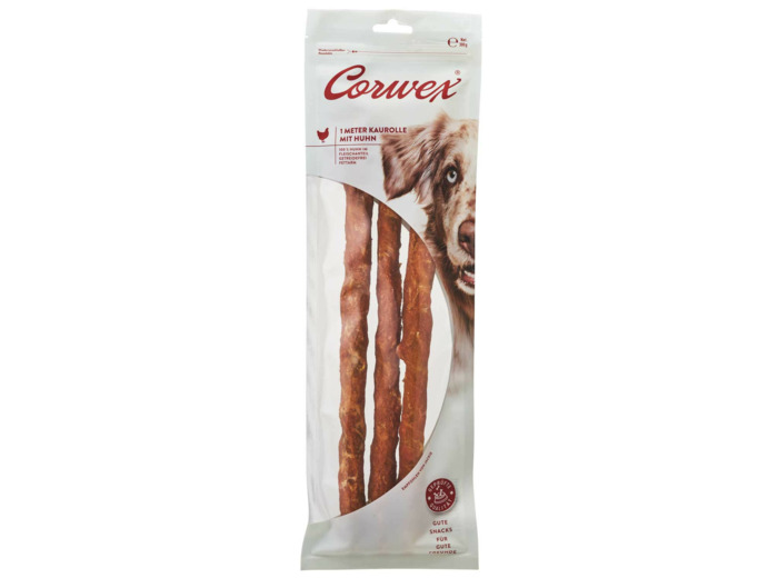 Friandises XXL Corwex rouleaux à mâcher au poulet (1m)