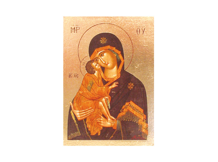 Icône plate 10,5*13,5cm- VIERGE DE VLADIMIR