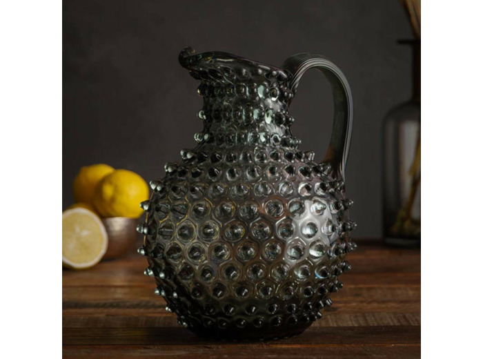 Pichet gris pointe de diamant 2L 19x17x23cm