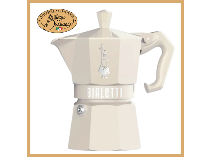 Bialetti Moka 3 Tasses Blanc Crème