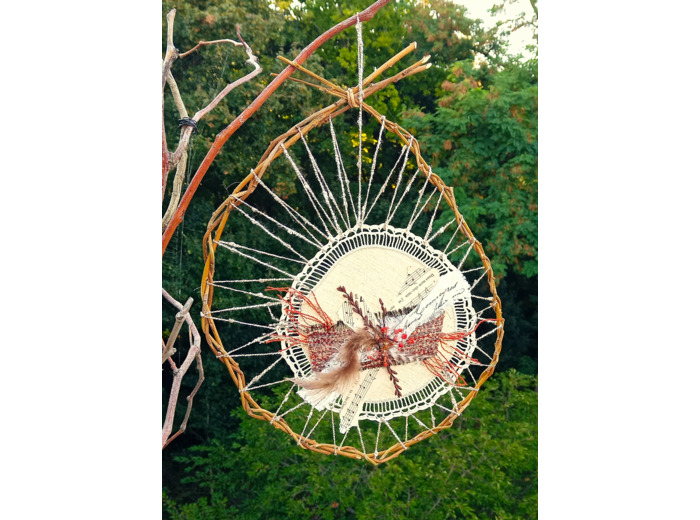 suspension décorative en saule