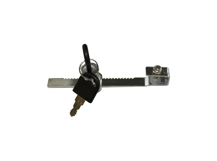 Verrou KOMODO pour vitres de terrarium - 2 clés