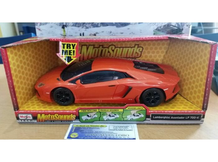 LAMBORGHINI AVENTADOR LP 700-4 MAISTO MOTOSOUNDS en BOITE 1/24 1:24