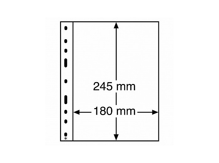 POCHETTES PLASTIQUES OPTIMA 1 COMPARTIMENT NOIRE 326667