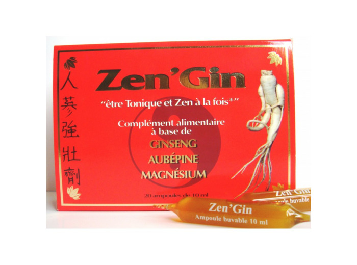 Zen'Gin-Vitalité et détente-20ampoules-Nutrition concept