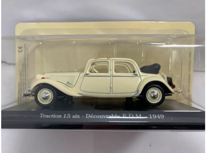 CITROEN TRACTION 15 SIX DECOUVRABLE EDM 1949 1/43 BOITE D'ORIGINE