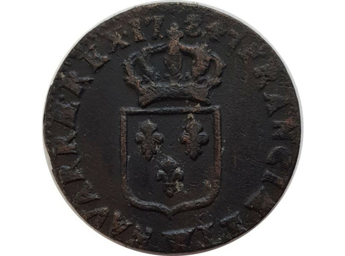 LOUIS XVI (1774-1792) 1 SOL 1784 W (Lille) TTB-