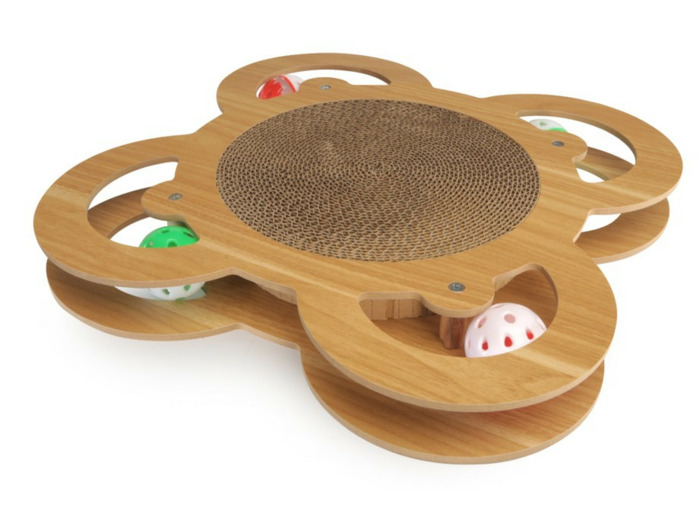 Griffoir + 4 balles - 35 x 35 x 4cm