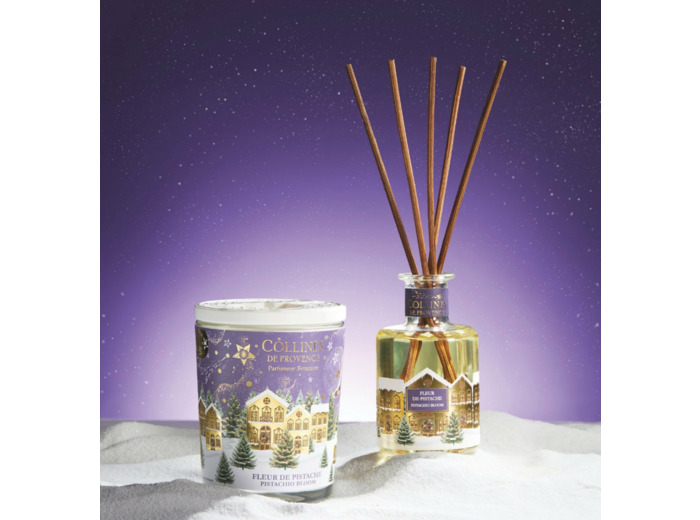 NOEL - BOUQUET NUIT FLEURS DE PISTACHE