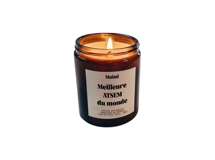 Bougie parfumée "Meilleure ATSEM du monde"