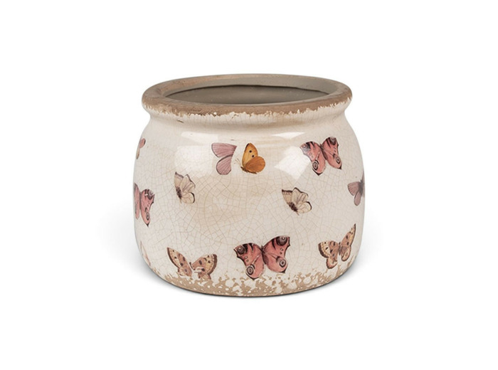 Pot de fleurs d'intérieur Beige 12x10cm