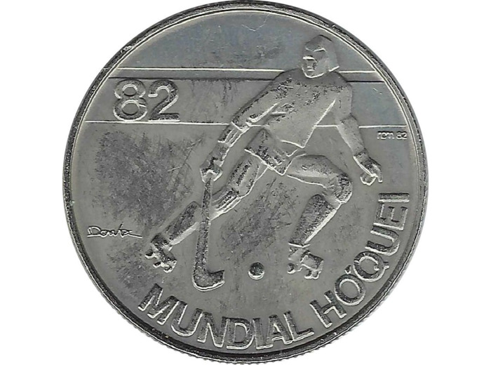 PORTUGAL 2.50 ESCUDOS MONDIAL HOCKEY 1982 TTB+