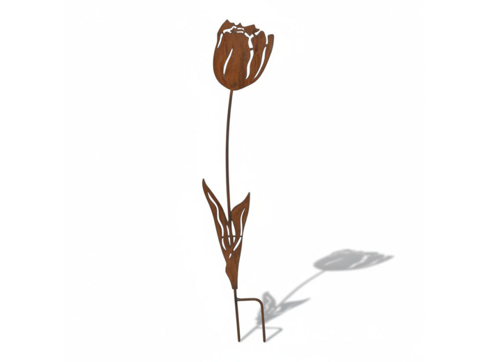 Tuteur fer décoratif tulipe à planter  24x1x90cm